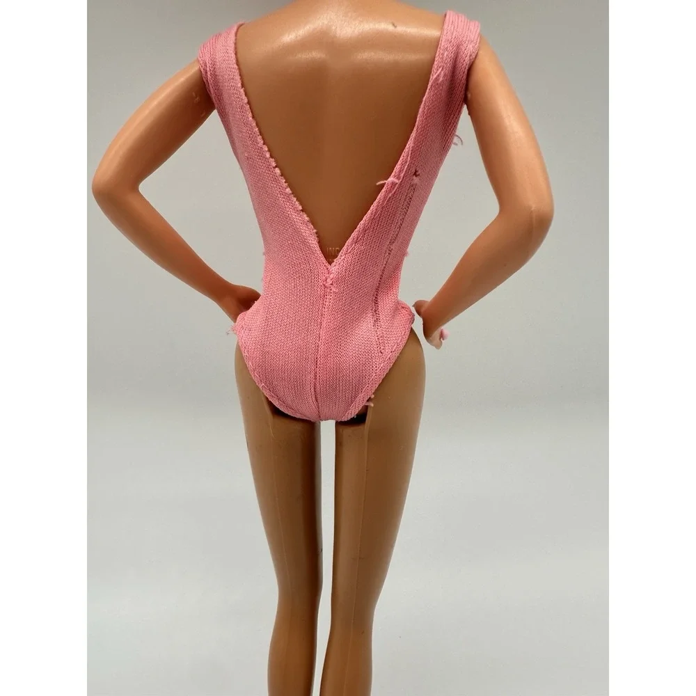 Vintage 1984 Barbie B Active Fashions #7915 Pink Leotard Wrap Skirt Shoes